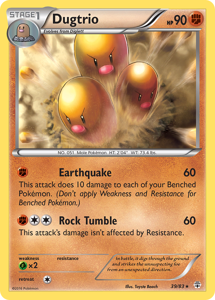 Dugtrio (39/83) [XY: Generations] | Exor Games Bridgewater