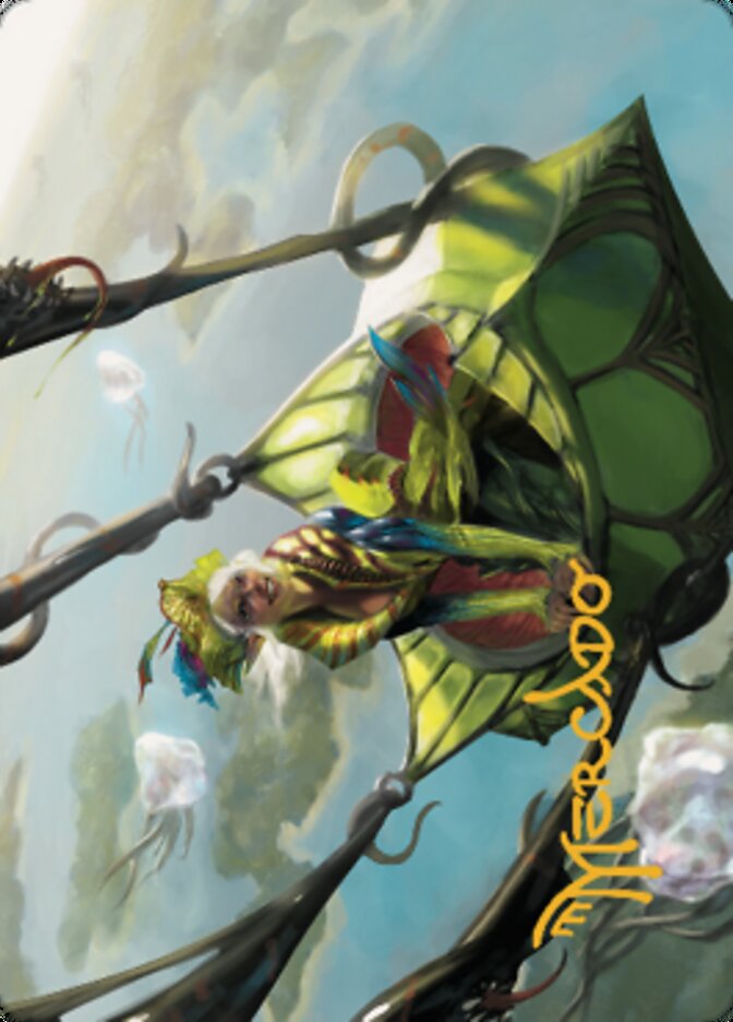 Nael, Avizoa Aeronaut Art Card (Gold-Stamped Signature) [Dominaria United Art Series] | Exor Games Bridgewater