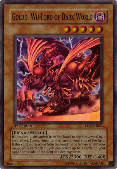 Goldd, Wu-Lord of Dark World [EEN-EN024] Super Rare | Exor Games Bridgewater