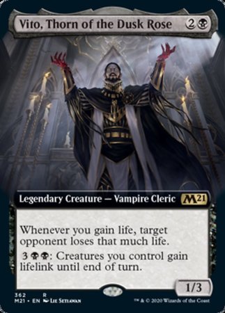 Vito, Thorn of the Dusk Rose (Extended Art) [Core Set 2021] | Exor Games Bridgewater