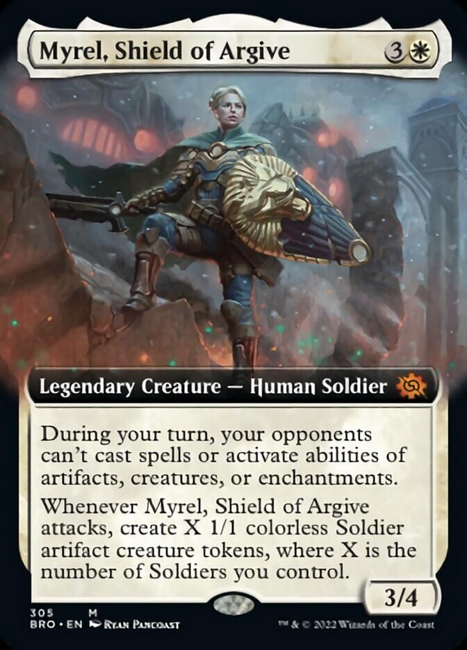 Myrel, Shield of Argive (Extended Art) [The Brothers' War] | Exor Games Bridgewater