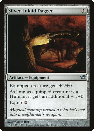 Silver-Inlaid Dagger [Innistrad] | Exor Games Bridgewater