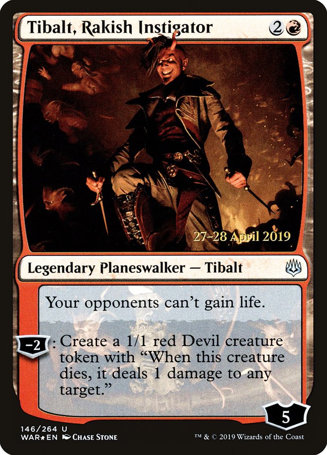 Tibalt, Rakish Instigator  [War of the Spark Prerelease Promos] | Exor Games Bridgewater