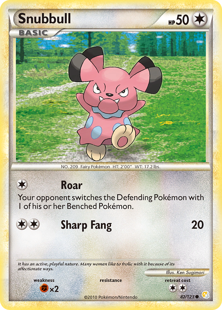 Snubbull (82/123) [HeartGold & SoulSilver: Base Set] | Exor Games Bridgewater