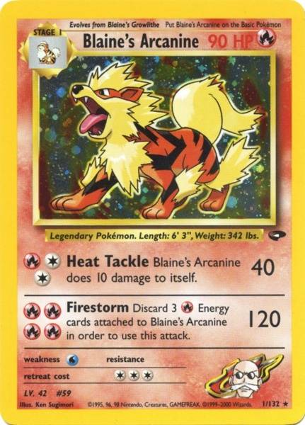 Blaine's Arcanine (1/132) [Gym Challenge Unlimited] | Exor Games Bridgewater