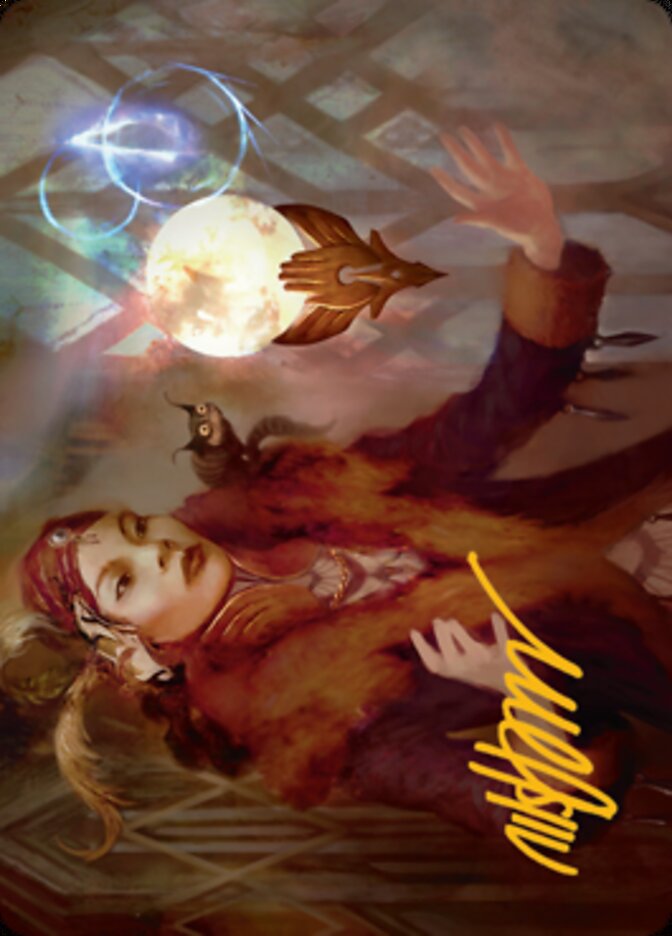 Misfortune Teller Art Card (Gold-Stamped Signature) [Streets of New Capenna Art Series] | Exor Games Bridgewater