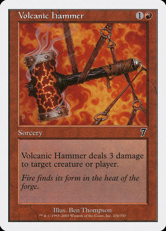 Volcanic Hammer [Seventh Edition] | Exor Games Bridgewater