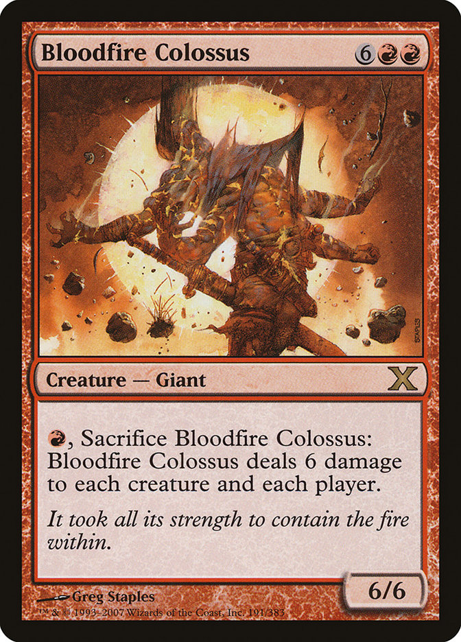 Bloodfire Colossus [Tenth Edition] | Exor Games Bridgewater