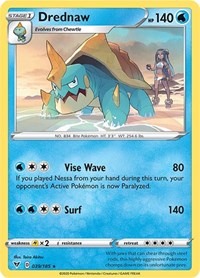 Drednaw (039/185) (Cracked Ice Holo) (Theme Deck Exclusive) [Sword & Shield: Vivid Voltage] | Exor Games Bridgewater