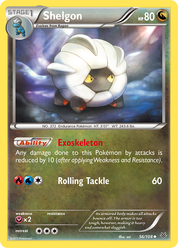 Shelgon (56/108) [XY: Roaring Skies] | Exor Games Bridgewater