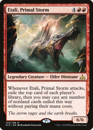 Etali, Primal Storm [Rivals of Ixalan Promos] | Exor Games Bridgewater