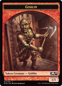 Goblin // Thopter Double-sided Token (Game Night) [Core Set 2019 Tokens] | Exor Games Bridgewater