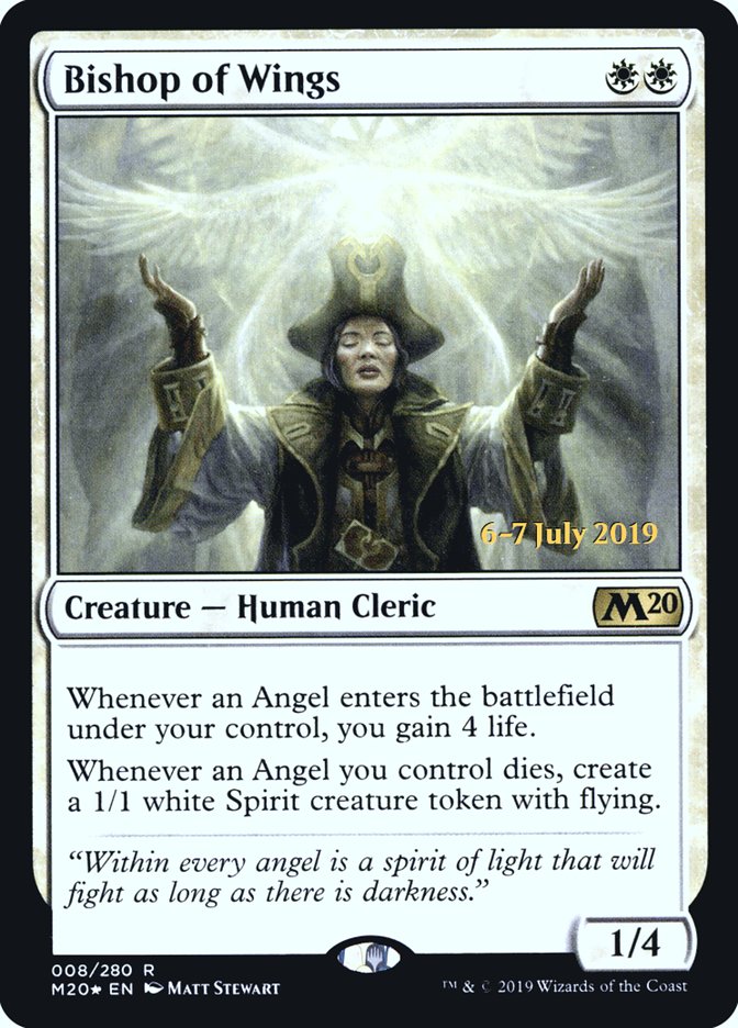 Bishop of Wings  [Core Set 2020 Prerelease Promos] | Exor Games Bridgewater