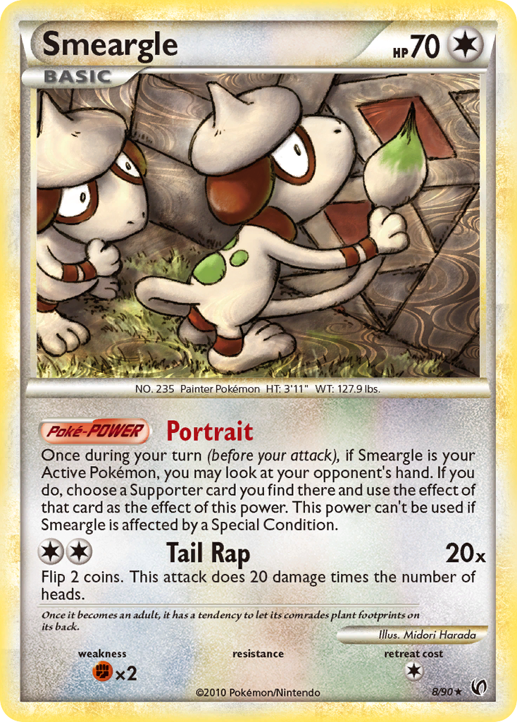 Smeargle (8/90) [HeartGold & SoulSilver: Undaunted] | Exor Games Bridgewater