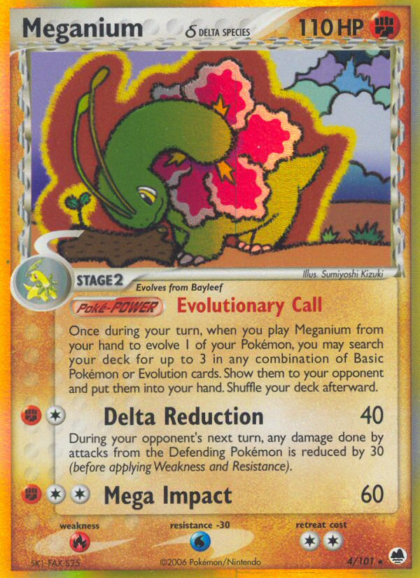 Meganium (4/101) (Delta Species) [EX: Dragon Frontiers] | Exor Games Bridgewater