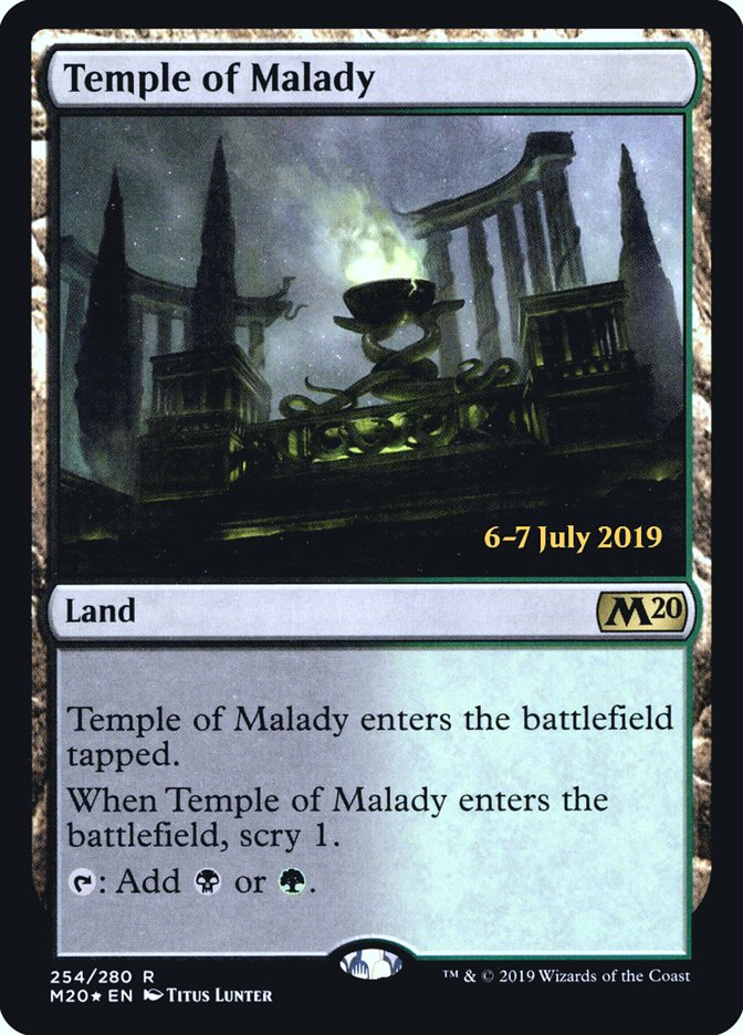 Temple of Malady  [Core Set 2020 Prerelease Promos] | Exor Games Bridgewater