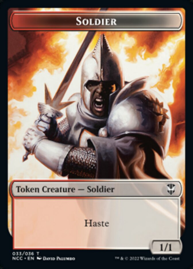 Soldier (33) // Devil Double-sided Token [Streets of New Capenna Commander Tokens] | Exor Games Bridgewater