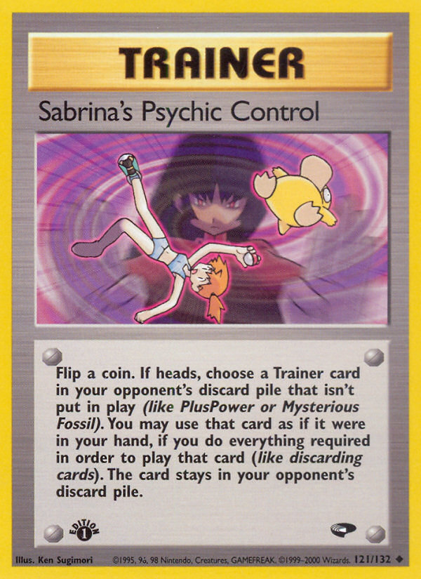 Sabrina's Psychic Control (121/132) [Gym Challenge 1st Edition] | Exor Games Bridgewater