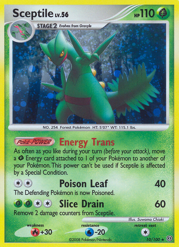 Sceptile (10/100) (Theme Deck Exclusive) [Diamond & Pearl: Stormfront] | Exor Games Bridgewater