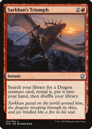 Sarkhan's Triumph [Dragons of Tarkir] | Exor Games Bridgewater