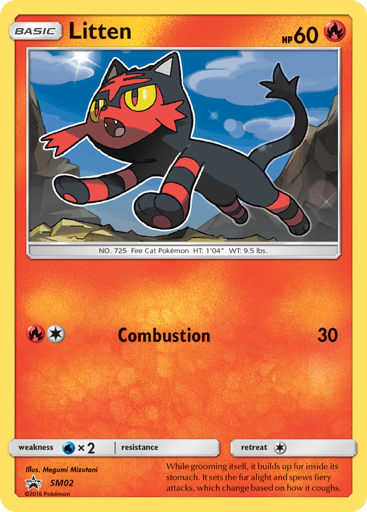 Litten (SM02) [Sun & Moon: Black Star Promos] | Exor Games Bridgewater