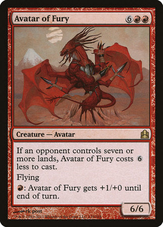 Avatar of Fury [Commander 2011] | Exor Games Bridgewater