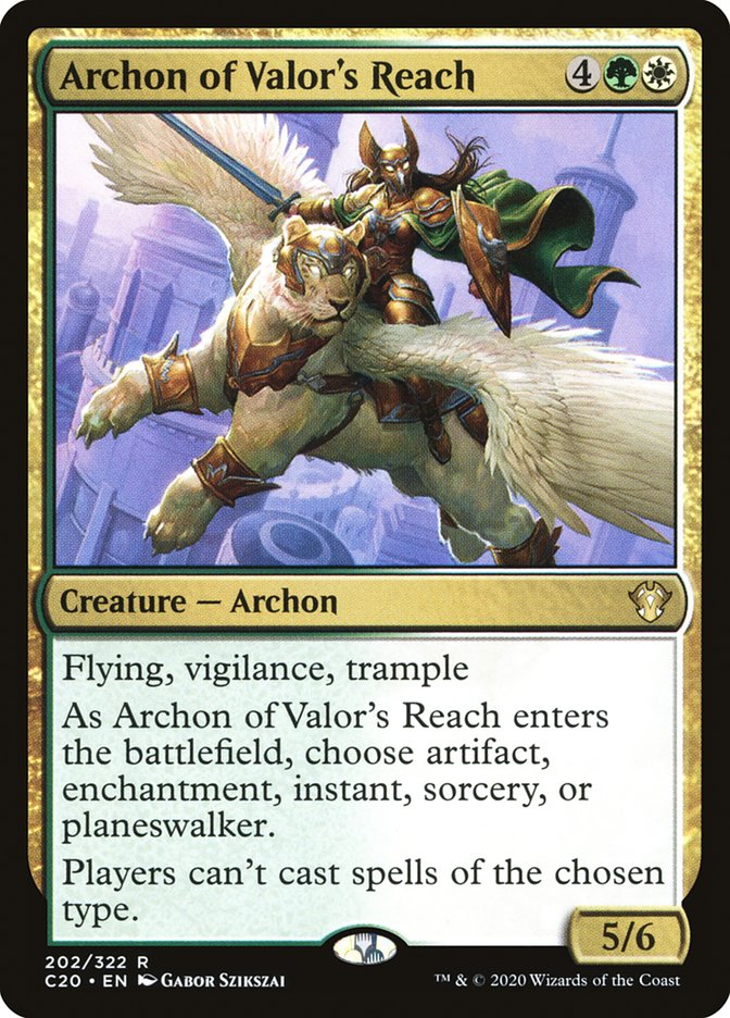 Archon of Valor's Reach [Commander 2020] | Exor Games Bridgewater