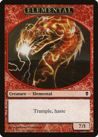 Elemental Token [Zendikar Tokens] | Exor Games Bridgewater