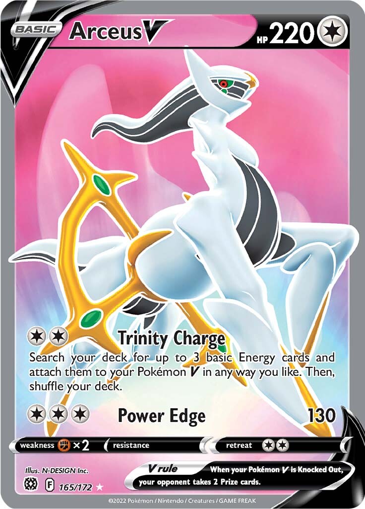 Arceus V (165/172) [Sword & Shield: Brilliant Stars] | Exor Games Bridgewater