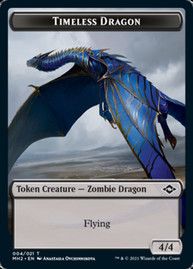 Timeless Dragon Token [Modern Horizons 2 Tokens] | Exor Games Bridgewater