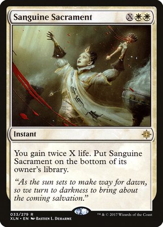 Sanguine Sacrament [Ixalan] | Exor Games Bridgewater