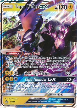 Tapu Koko GX (SM50) (Jumbo Card) [Sun & Moon: Black Star Promos] | Exor Games Bridgewater