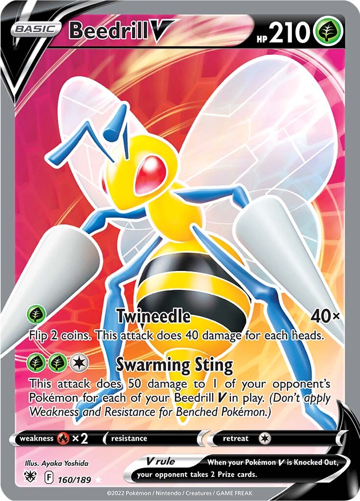 Beedrill V (160/189) [Sword & Shield: Astral Radiance] | Exor Games Bridgewater