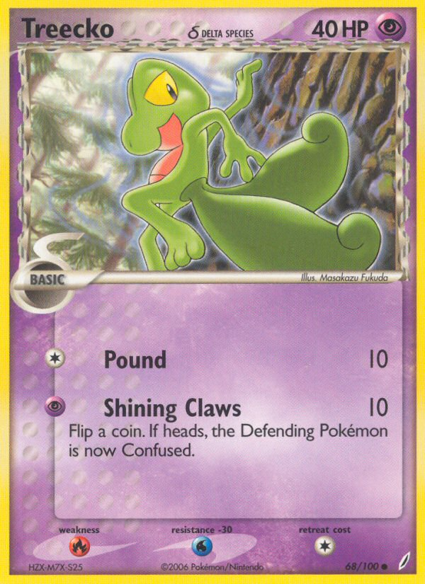 Treecko (68/100) (Delta Species) [EX: Crystal Guardians] | Exor Games Bridgewater