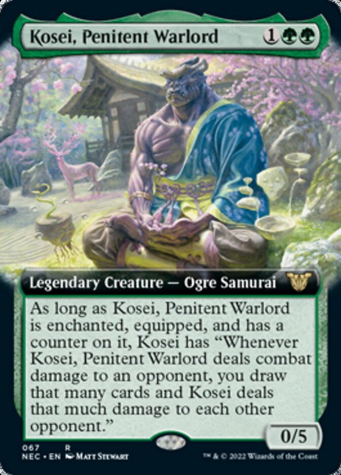 Kosei, Penitent Warlord (Extended) [Kamigawa: Neon Dynasty Commander] | Exor Games Bridgewater