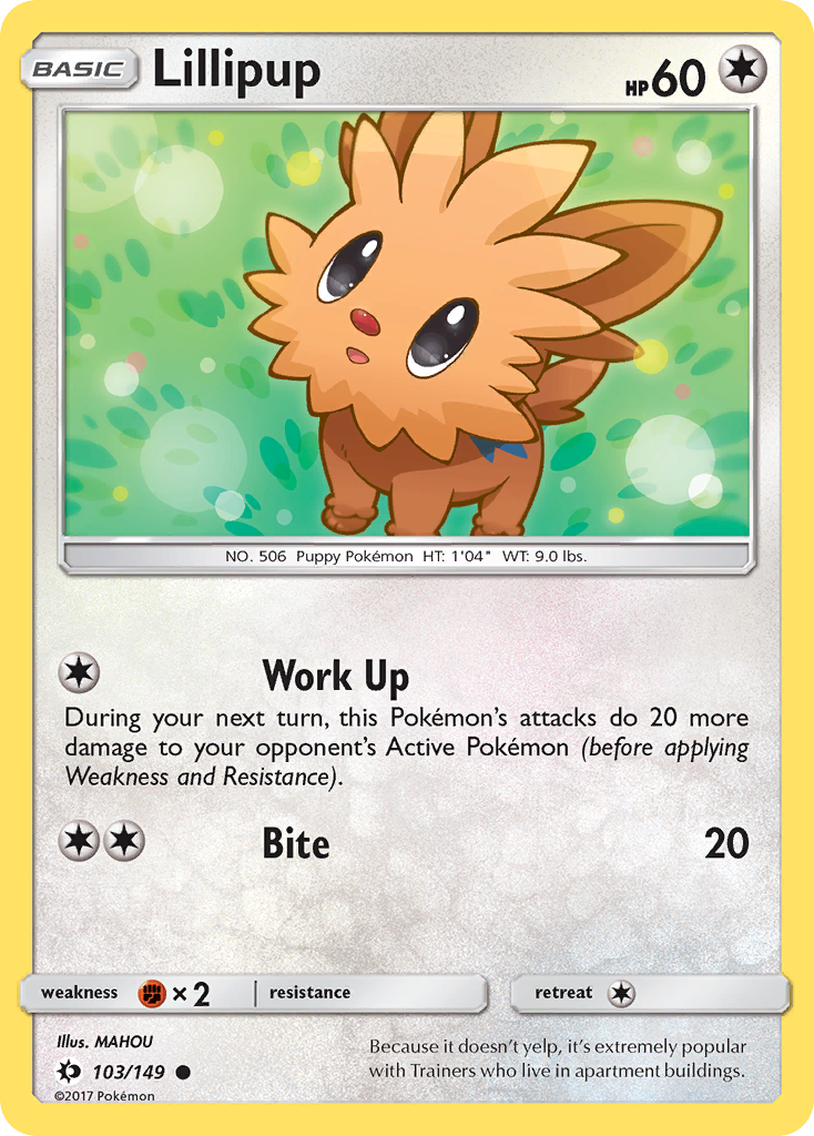 Lillipup (103/149) [Sun & Moon: Base Set] | Exor Games Bridgewater