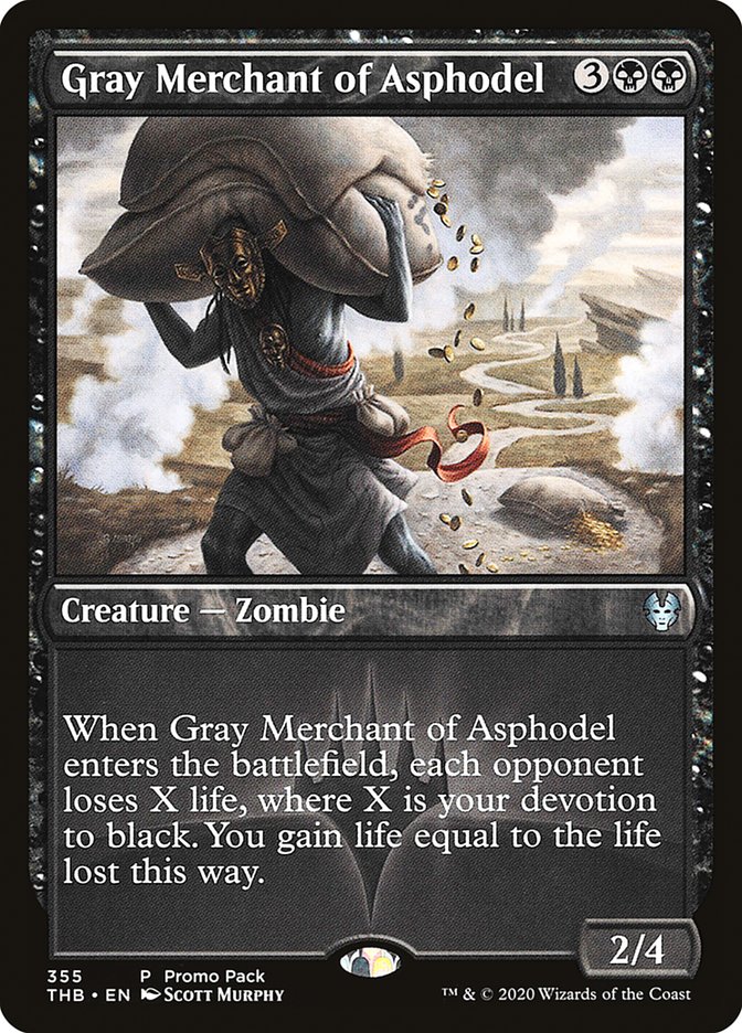 Gray Merchant of Asphodel (Promo Pack) [Theros Beyond Death Promos] | Exor Games Bridgewater