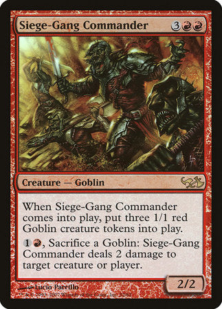 Siege-Gang Commander [Duel Decks: Elves vs. Goblins] | Exor Games Bridgewater