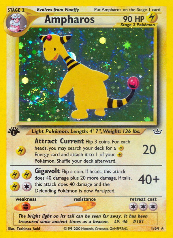 Ampharos (1/64) [Neo Revelation 1st Edition] | Exor Games Bridgewater