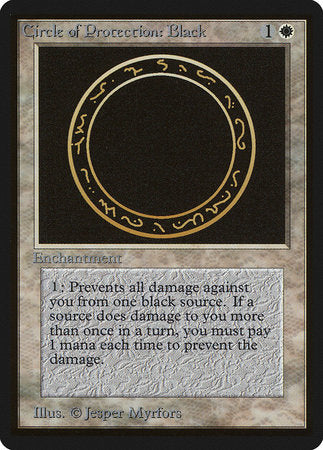 Circle of Protection: Black [Limited Edition Beta] | Exor Games Bridgewater