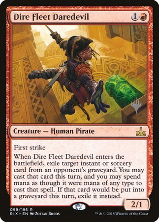 Dire Fleet Daredevil [Rivals of Ixalan Promos] | Exor Games Bridgewater