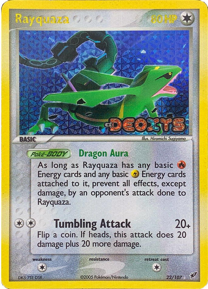 Rayquaza (22/107) (Stamped) [EX: Deoxys] | Exor Games Bridgewater