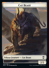 Soldier (09) // Cat Beast Double-sided Token [Streets of New Capenna Commander Tokens] | Exor Games Bridgewater