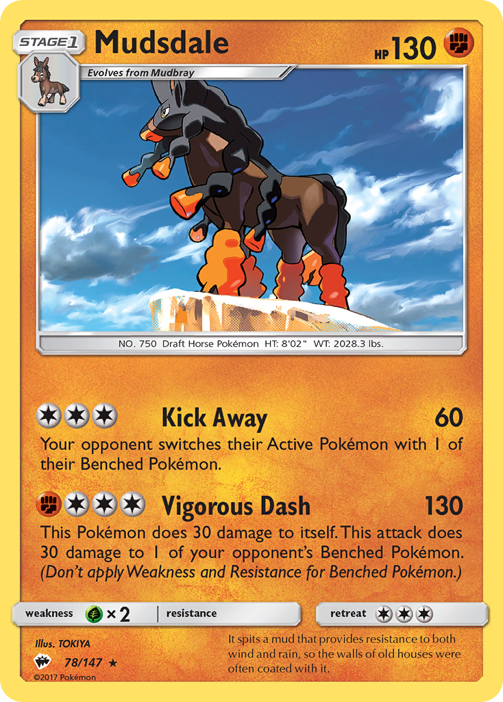 Mudsdale (78/147) [Sun & Moon: Burning Shadows] | Exor Games Bridgewater