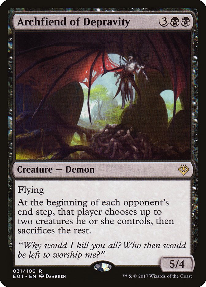 Archfiend of Depravity [Archenemy: Nicol Bolas] | Exor Games Bridgewater