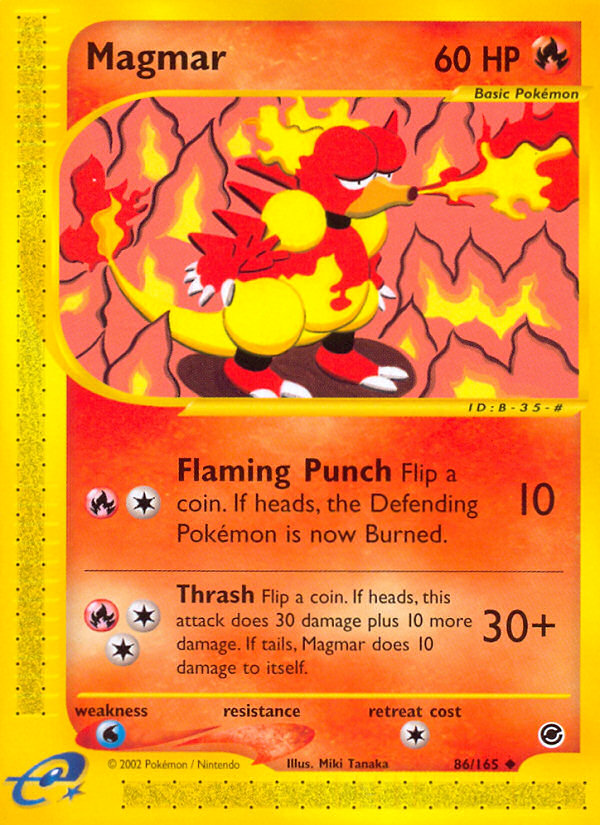 Magmar (86/165) [Expedition: Base Set] | Exor Games Bridgewater