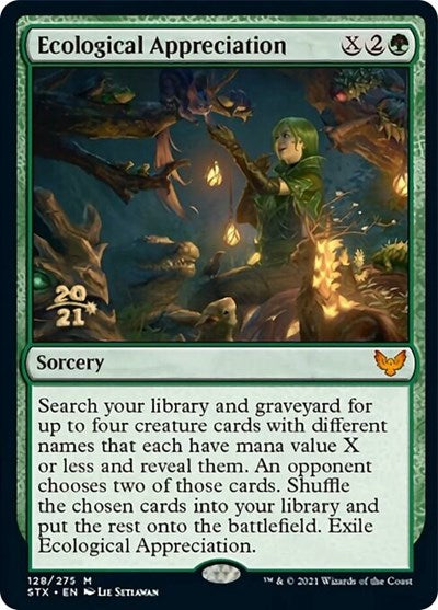 Ecological Appreciation [Strixhaven: School of Mages Prerelease Promos] | Exor Games Bridgewater