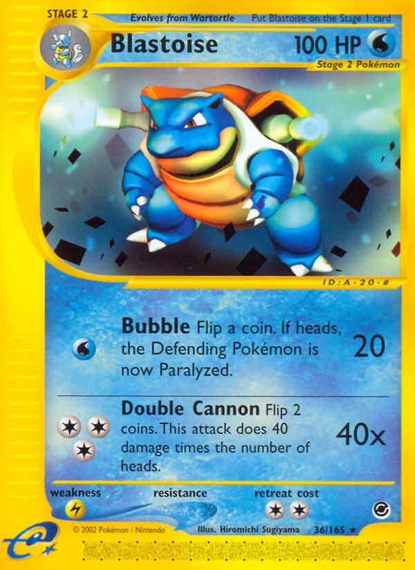 Blastoise (36/165) [Expedition: Base Set] | Exor Games Bridgewater