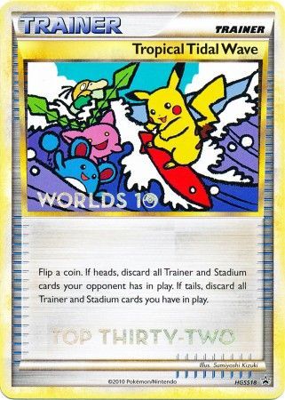 Tropical Tidal Wave (HGSS18) (Top 32) [HeartGold & SoulSilver: Black Star Promos] | Exor Games Bridgewater