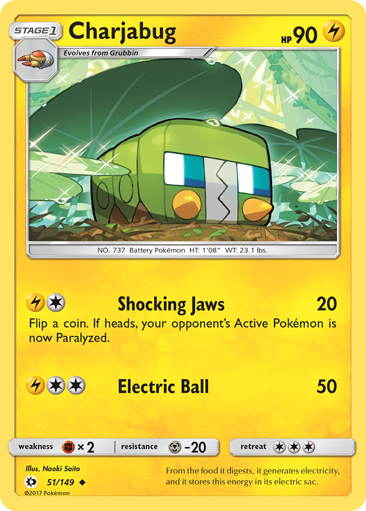 Charjabug (51/149) [Sun & Moon: Base Set] | Exor Games Bridgewater